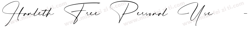 Hanleth Free Personal Use 常规字体转换